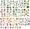 Nature Stickers - Flowers, Mushrooms, Leaves, Plants, Insects & Bugs Stickers